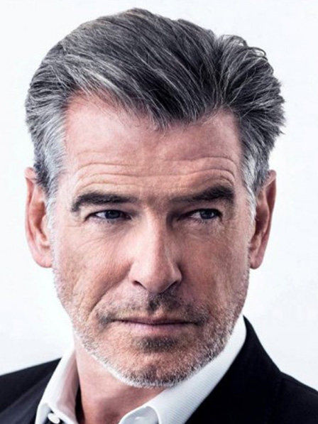 Men's Short Grey Lace Front Hair Wigs