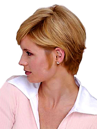 Straight Blonde Human  Hair Comfortable Hair Pieces