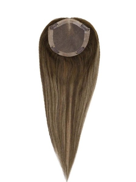 New Straight Human Hair Toppers Hand Made