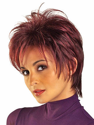 Ladies Capless Short Layered Women Wigs 2023
