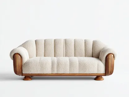 2 Seater Sofa - Fabric Upholstery and Solid Wood 175x85x80 cm - Beige-Brown - Classic Living Room Design-Luxegopad