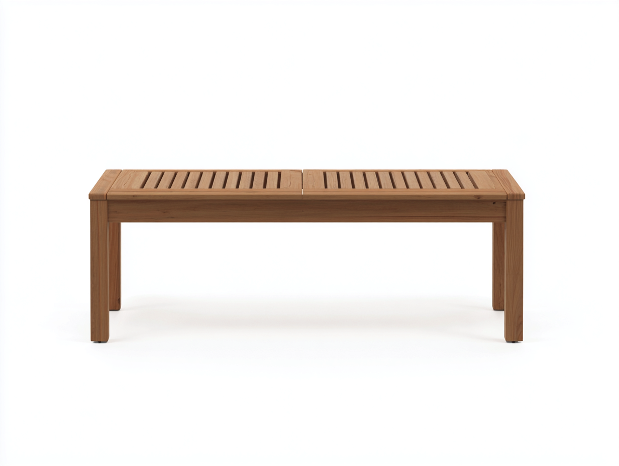 Outdoor Bench - Solid Wood 150x55x45 cm - Brown - Garden Seating Design-Luxegopad