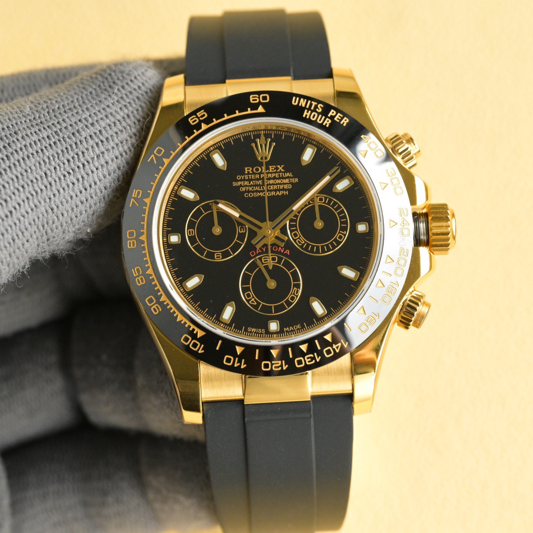[Copy]ROLEX（ロレックス）機械式腕時計 デイトナ 黒文字盤  40MM 腕時計