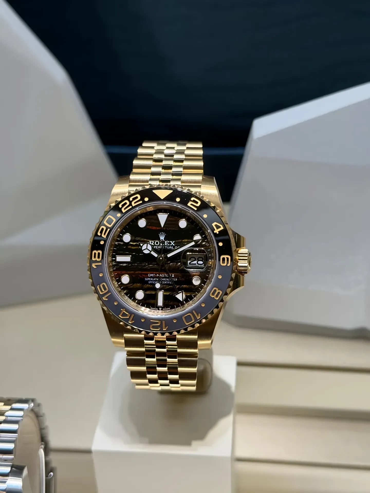 ROLEX 2025 ロレックスの機械式時計 GMTマスター II 40MM時計ソウルゴールド文字盤