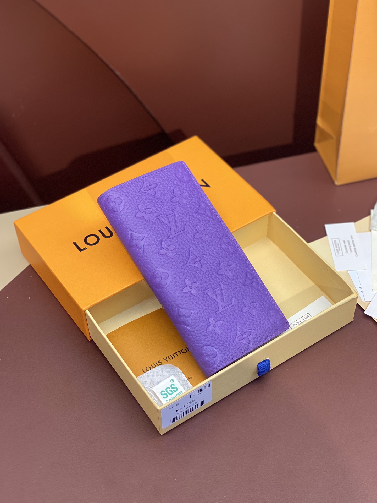 日本完売【LV】 Brazza M14802 アイスブルー M69038 M14788財布