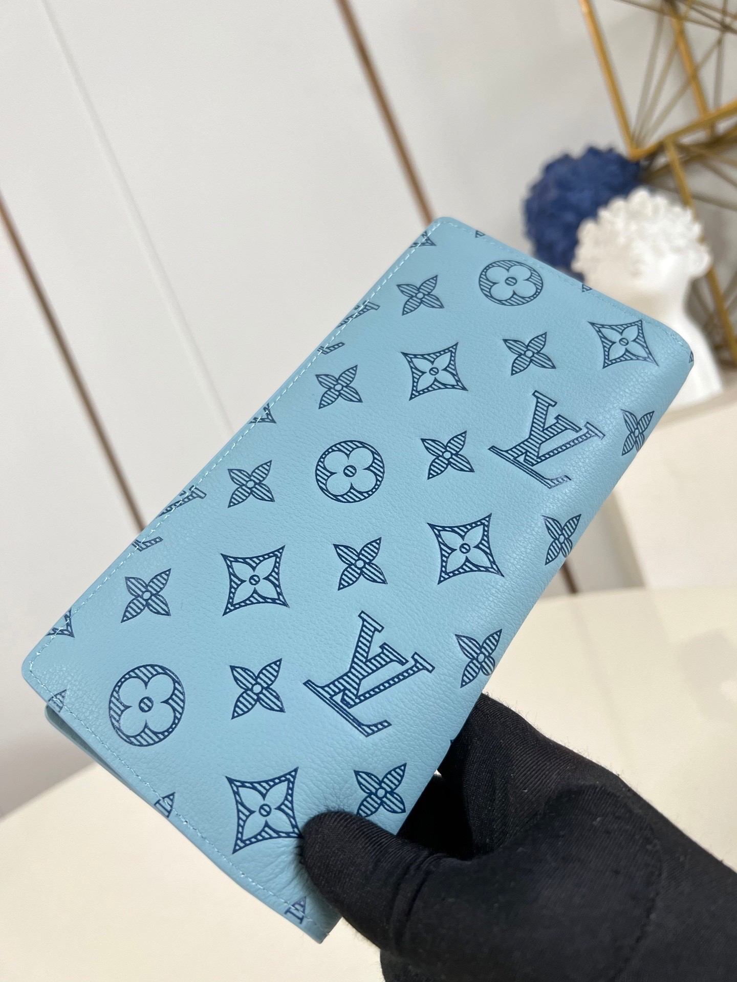 日本完売【LV】 Brazza M14802 アイスブルー M69038 M14788財布