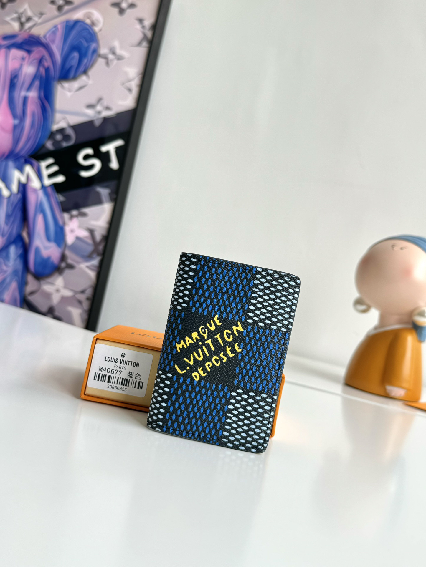 ブルー ダミエ・エルテージ ポケットオーガナイザー