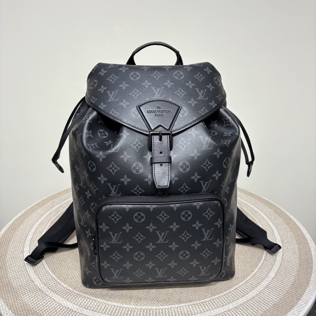 LOUIS VUITTON Montsouris バックパック モノグラムエクリプス ブラック クロスボディバッグ ルイヴィトン