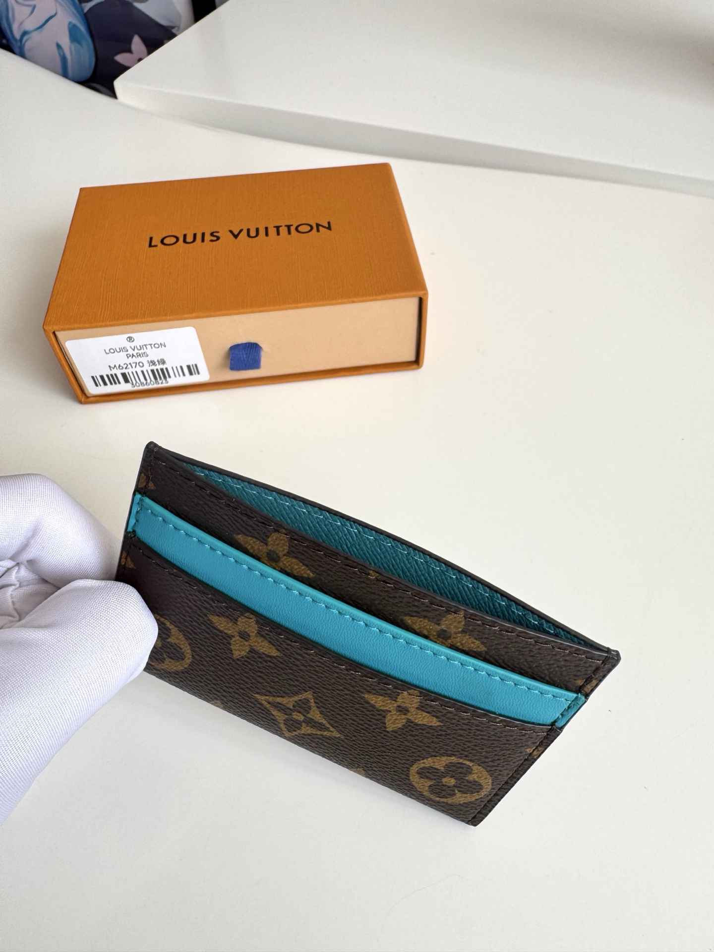 モノグラムエクリプス カードケース ライトグリーン コンパクト