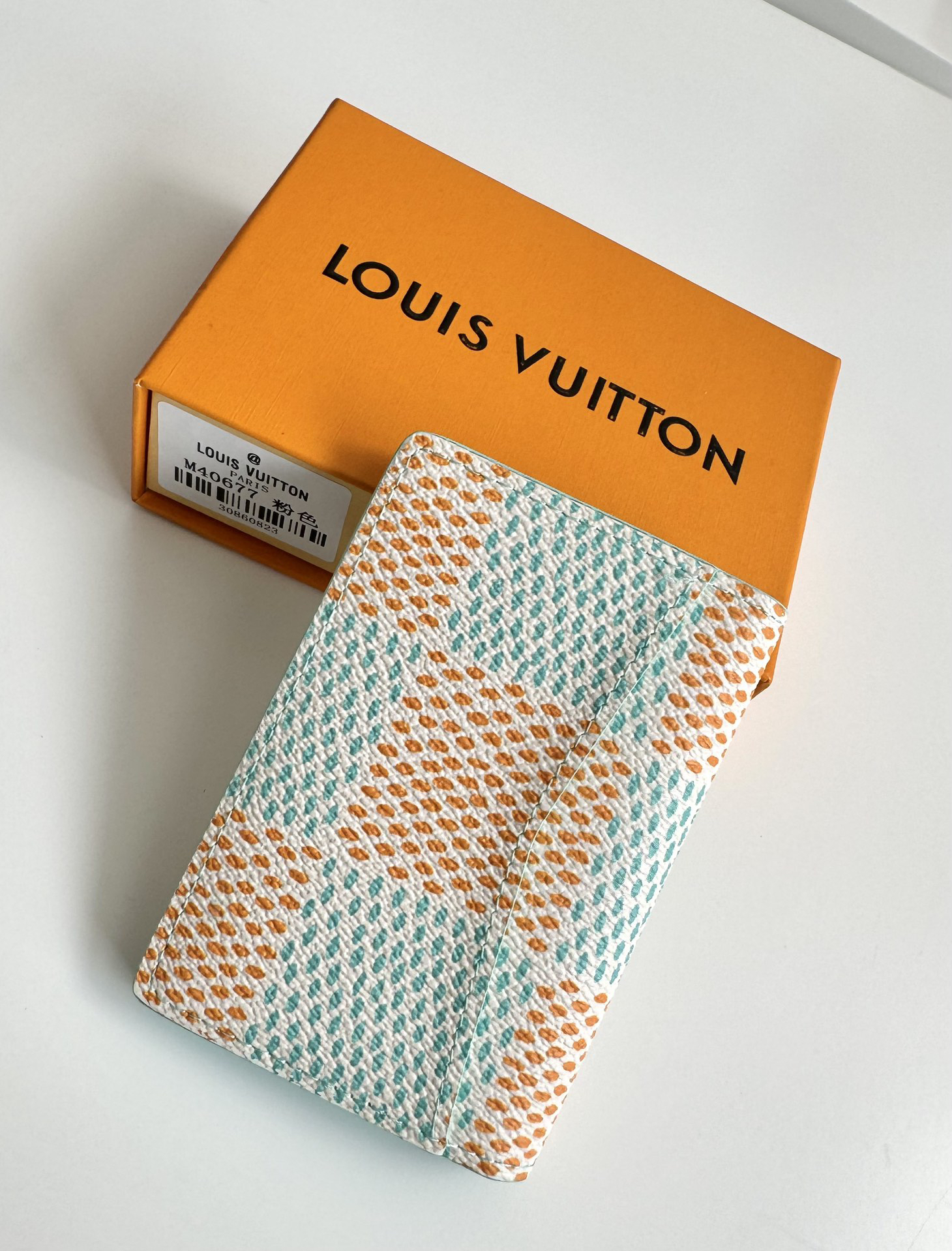 ピンク ダミエ・エルテージ ポケットオーガナイザー