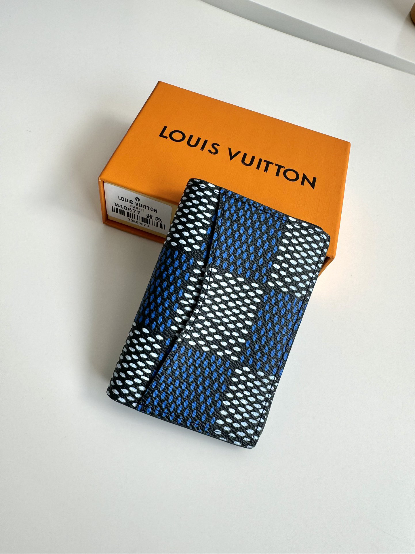 ブルー ダミエ・エルテージ ポケットオーガナイザー