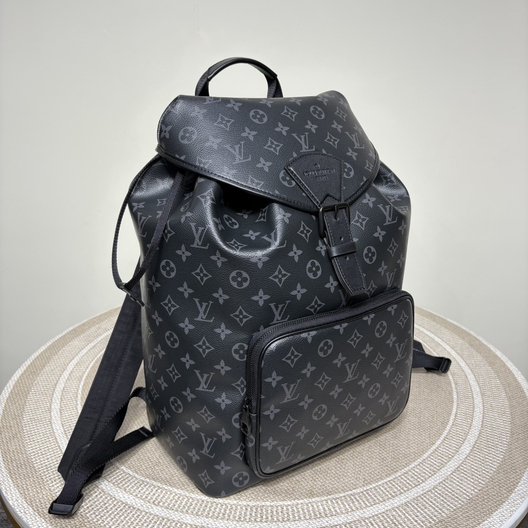 LOUIS VUITTON Montsouris バックパック モノグラムエクリプス ブラック クロスボディバッグ ルイヴィトン