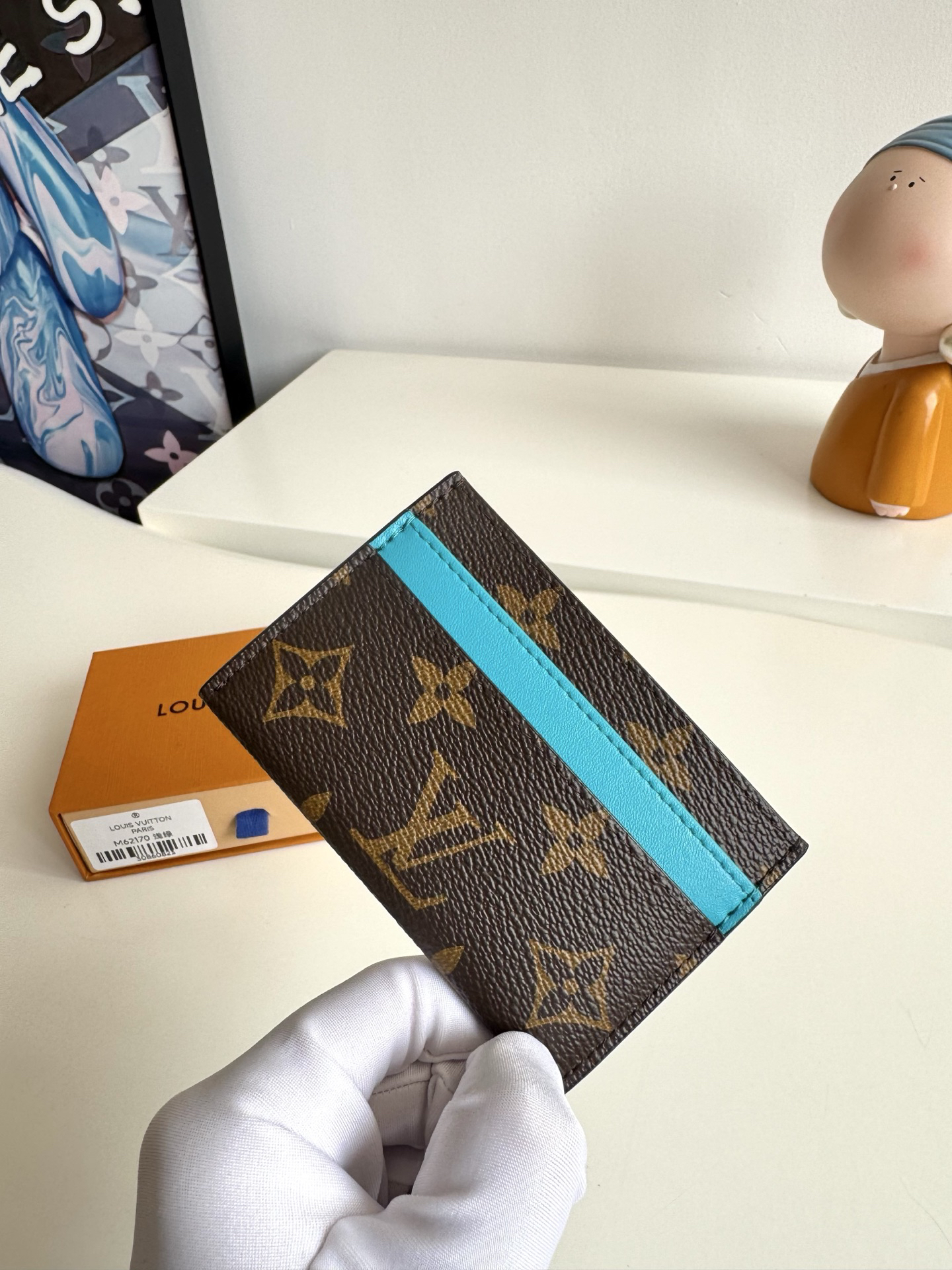 モノグラムエクリプス カードケース ライトグリーン コンパクト