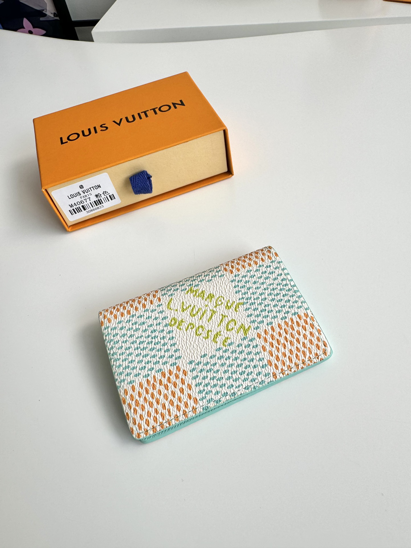 ピンク ダミエ・エルテージ ポケットオーガナイザー