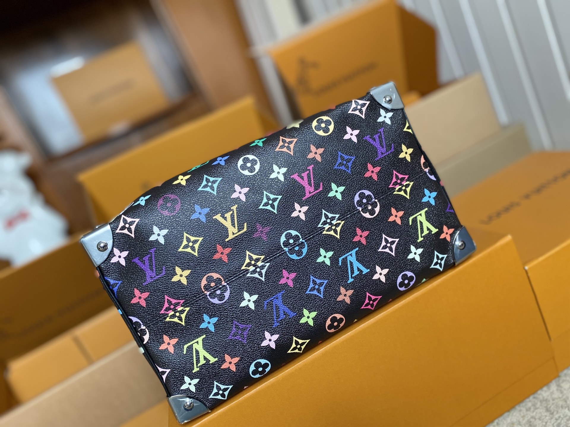 LOUIS VUITTON Speedy Soft 30 モノグラムマルチカラー 村上隆コラボ リイシュー ボストンバッグ ルイヴィトン