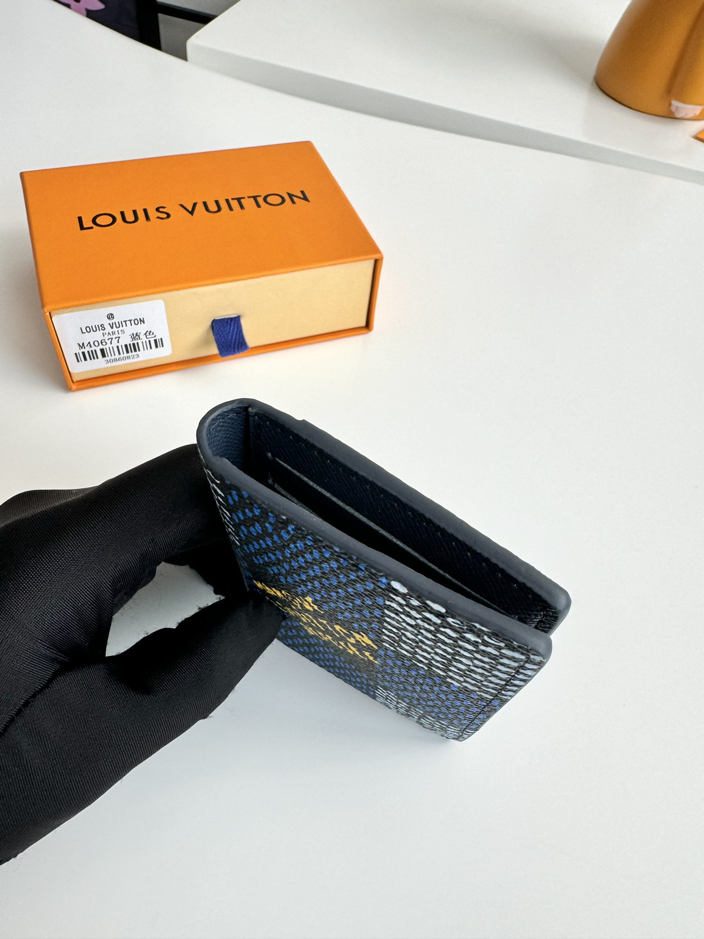 ブルー ダミエ・エルテージ ポケットオーガナイザー