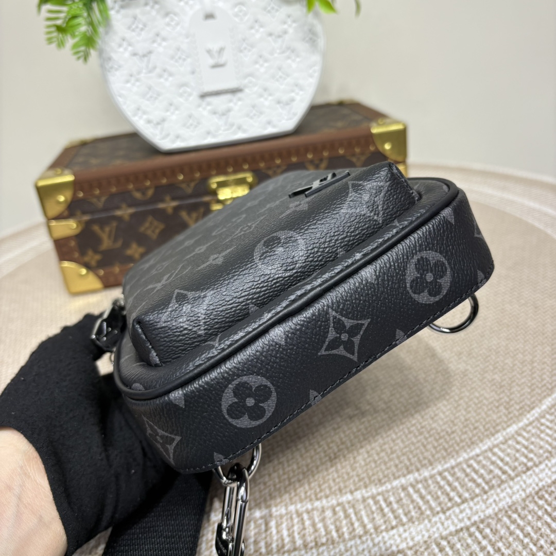 LOUIS VUITTON Avenue Slingbag PM モノグラムエクリプス ブラック クロスボディバッグ ルイヴィトン