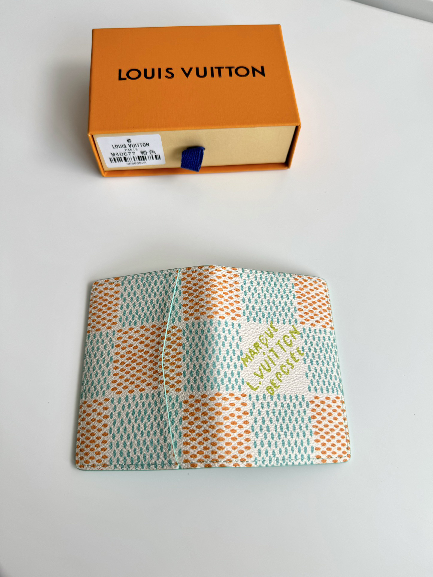 ピンク ダミエ・エルテージ ポケットオーガナイザー