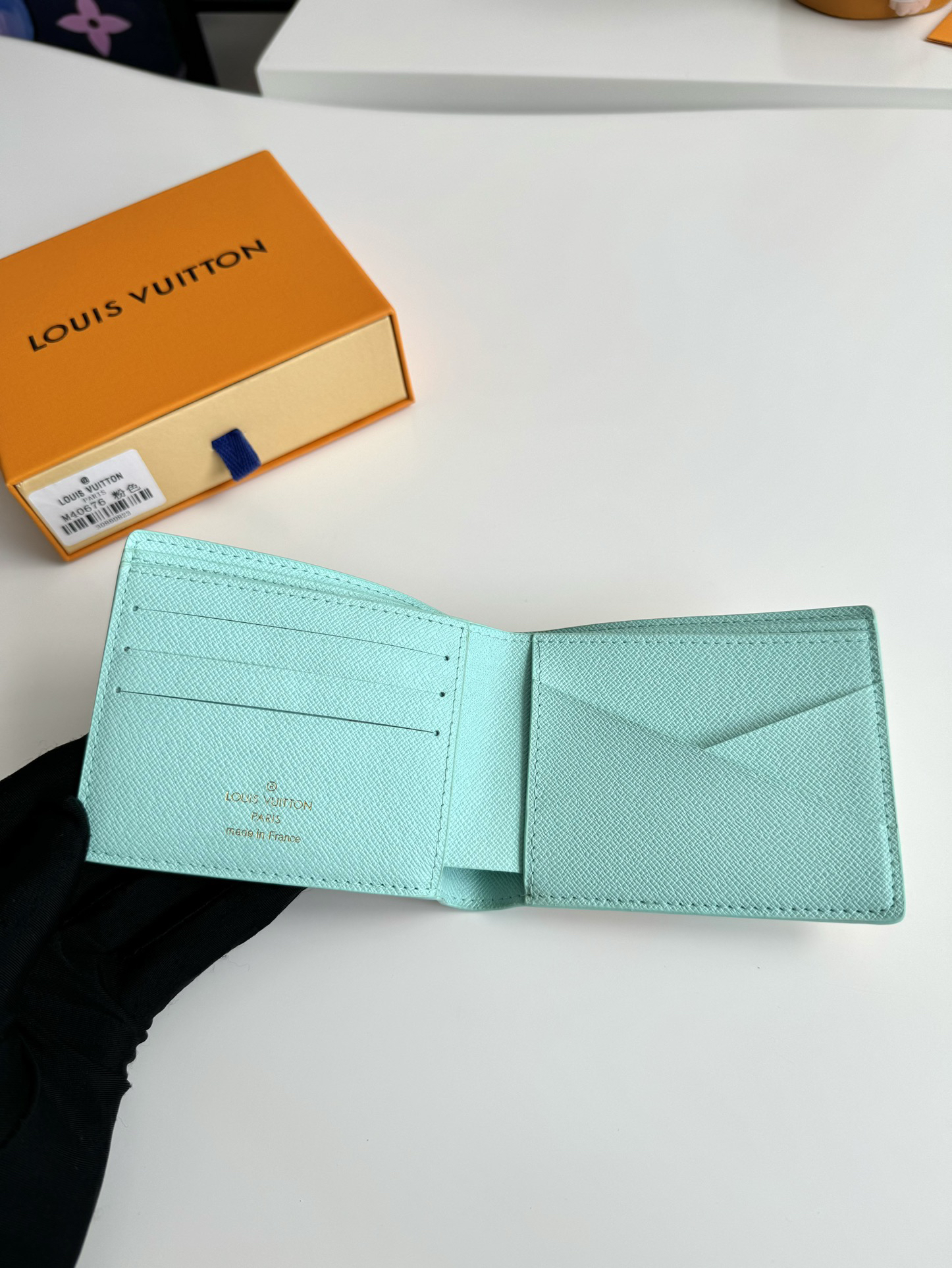 ピンク ダミエ・エルテージ マルチプル ウォレット ヴィンテージ風