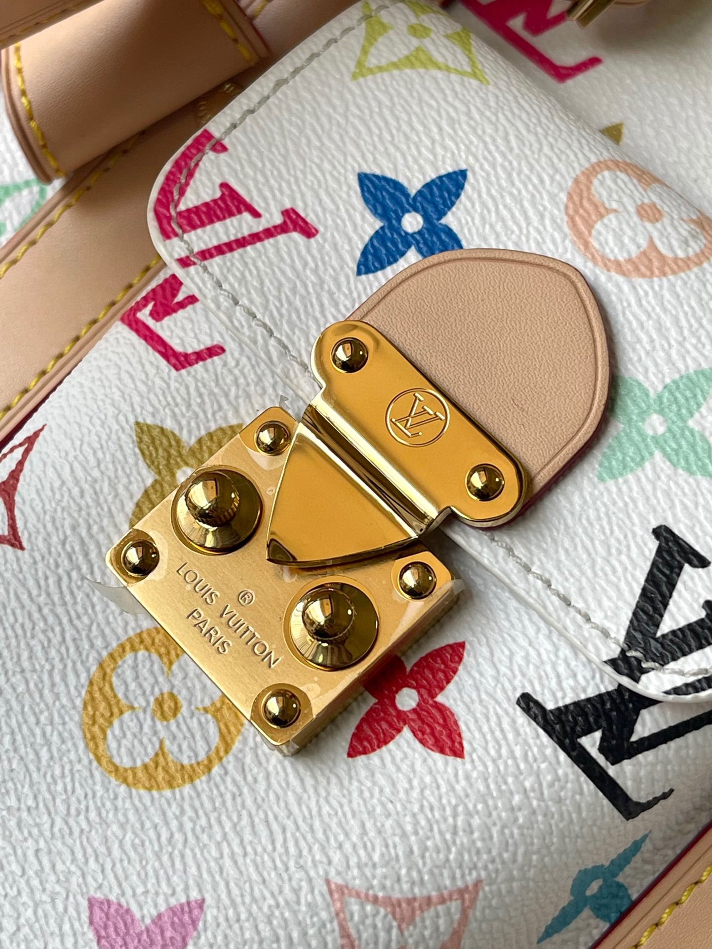 LOUIS VUITTON x 村上隆 Keepall Bandoulière 45 マルチカラーモノグラム トラベルバッグ ルイヴィトン