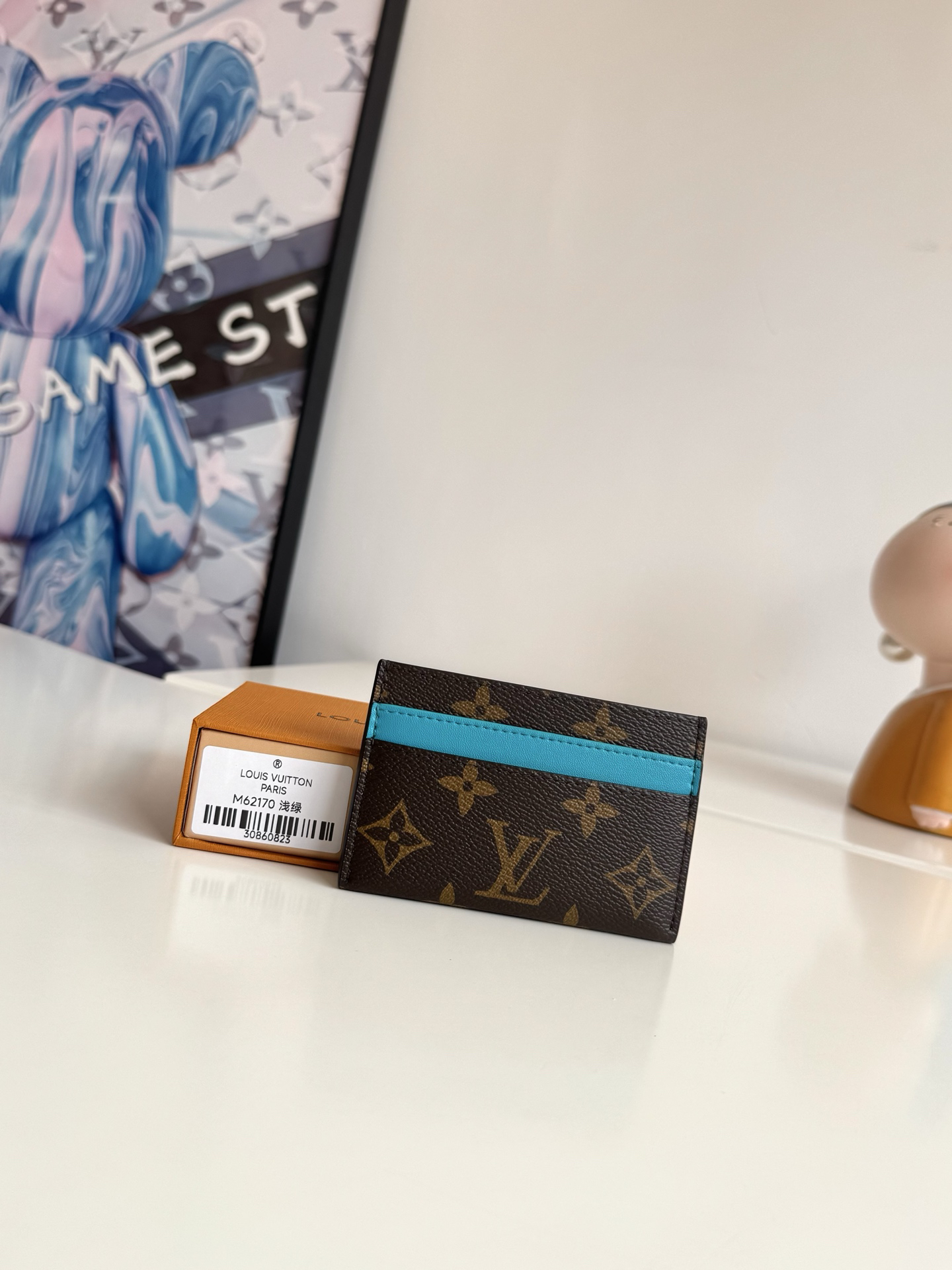 モノグラムエクリプス カードケース ライトグリーン コンパクト