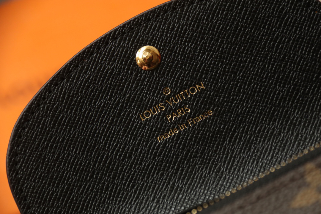 LOUIS VUITTON ロザリー・コインパース モノグラム × モノグラムリバース カーキ × ブラウン 三つ折り ミニウォレット