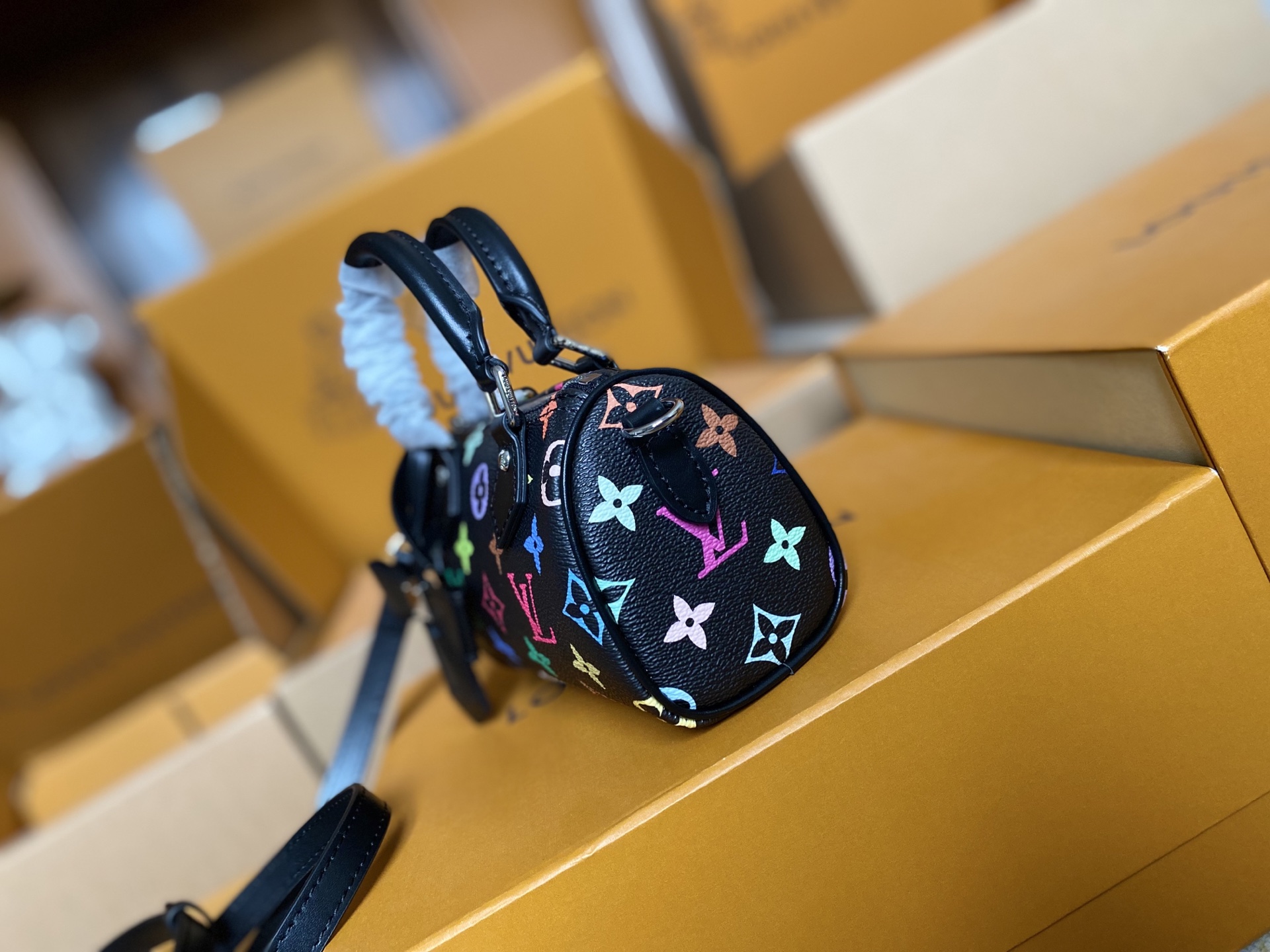 LOUIS VUITTON Nano Speedy モノグラムマルチカラー 村上隆コラボ リイシュー ミニボストンバッグ ルイヴィトン