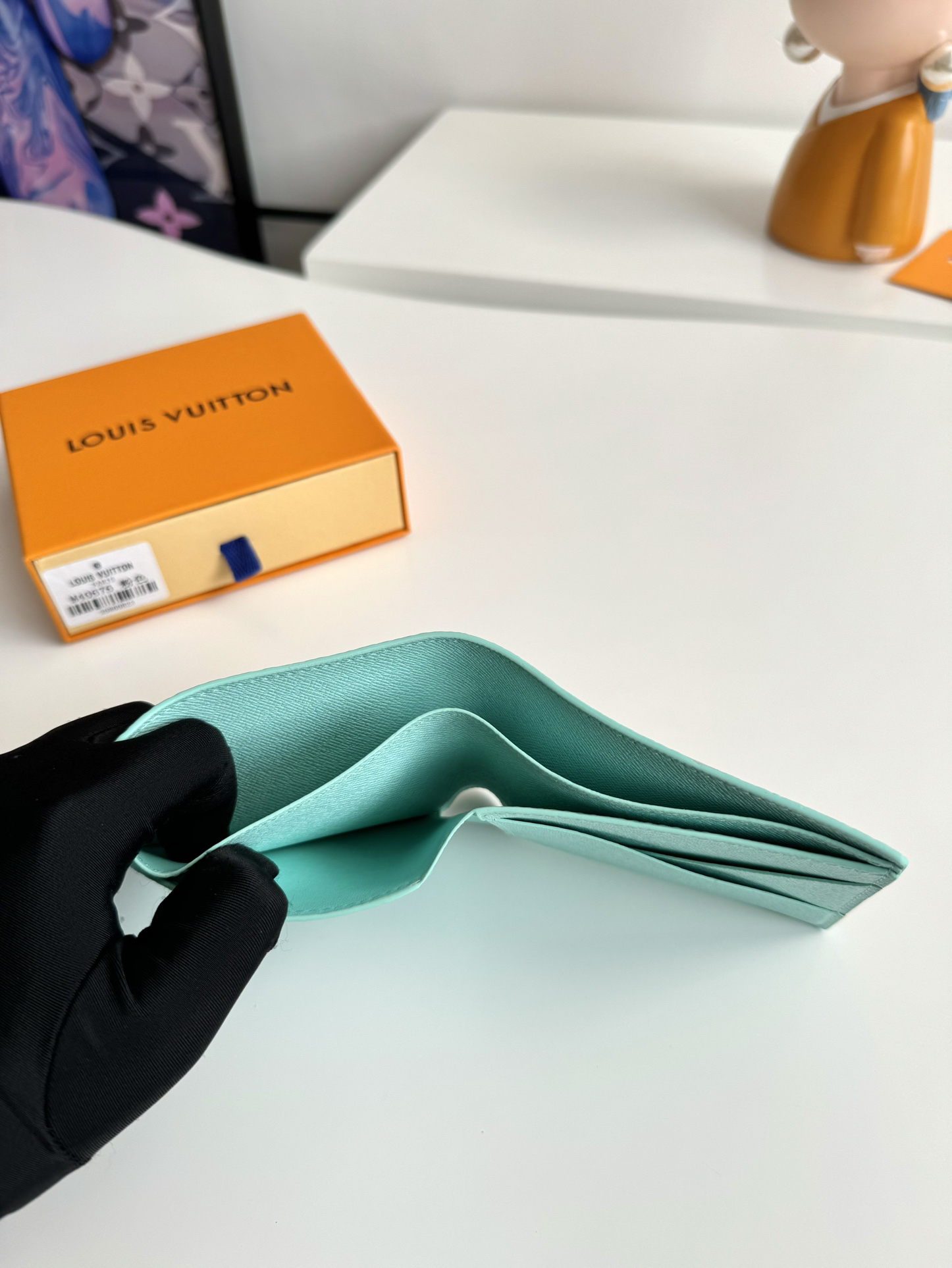 ピンク ダミエ・エルテージ マルチプル ウォレット ヴィンテージ風