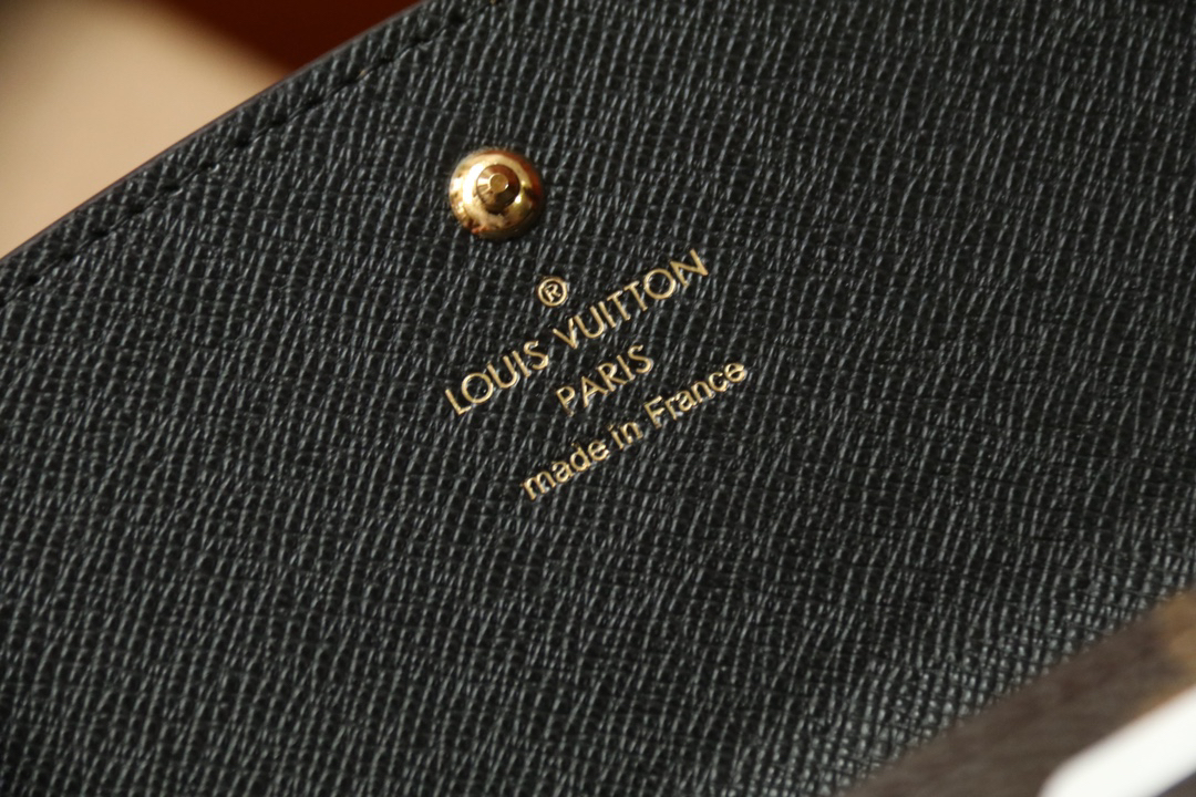 LOUIS VUITTON エミリー・ウォレット モノグラム × モノグラムリバース ブラウン × カーキ フリップ式 ロングウォレット