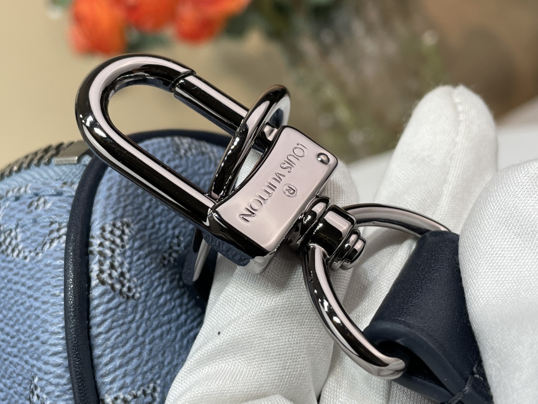 LOUIS VUITTON Keepall Bandoulière 25 モノグラムヘリテージ ブルー オーシャンインスピレーション ボストンバッグ ルイヴィトン