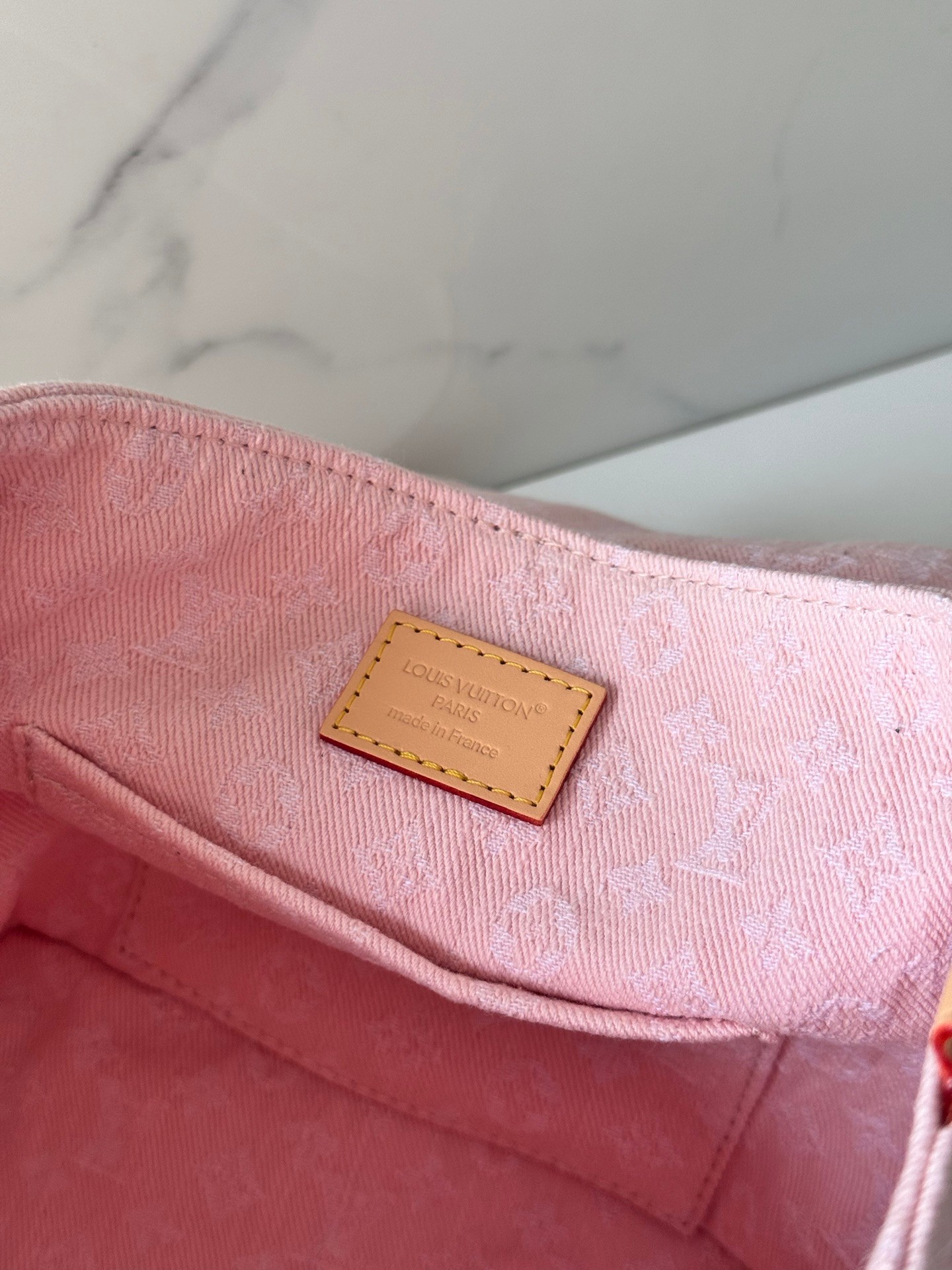 LOUIS VUITTON Venice モノグラムデニム ウォッシュピンク オーガニックコットン ミニバックパック ルイヴィトン