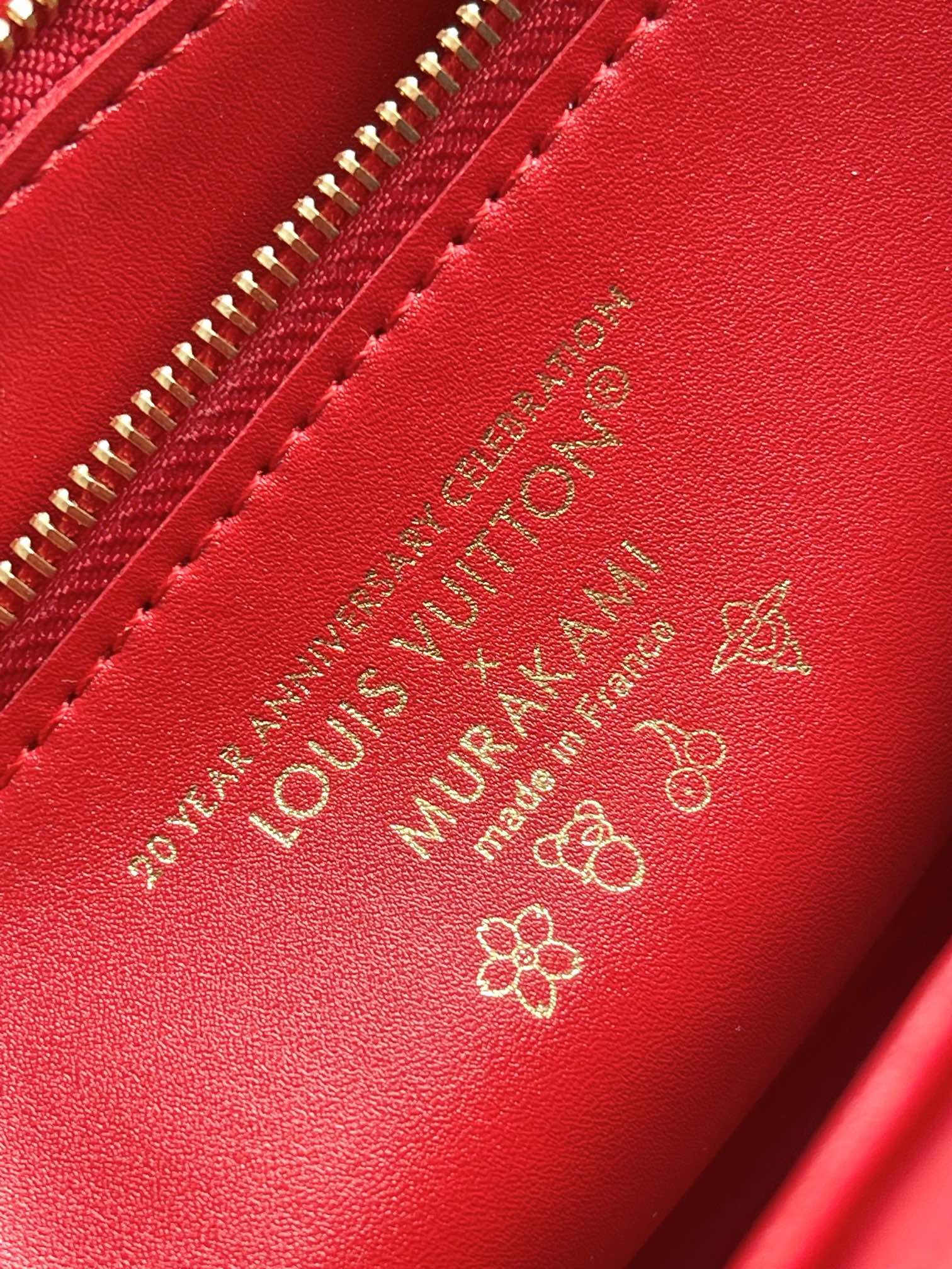 LOUIS VUITTON Twist MM エピレザー ブラック チェリー刺繍 村上隆 コラボ ルイヴィトン