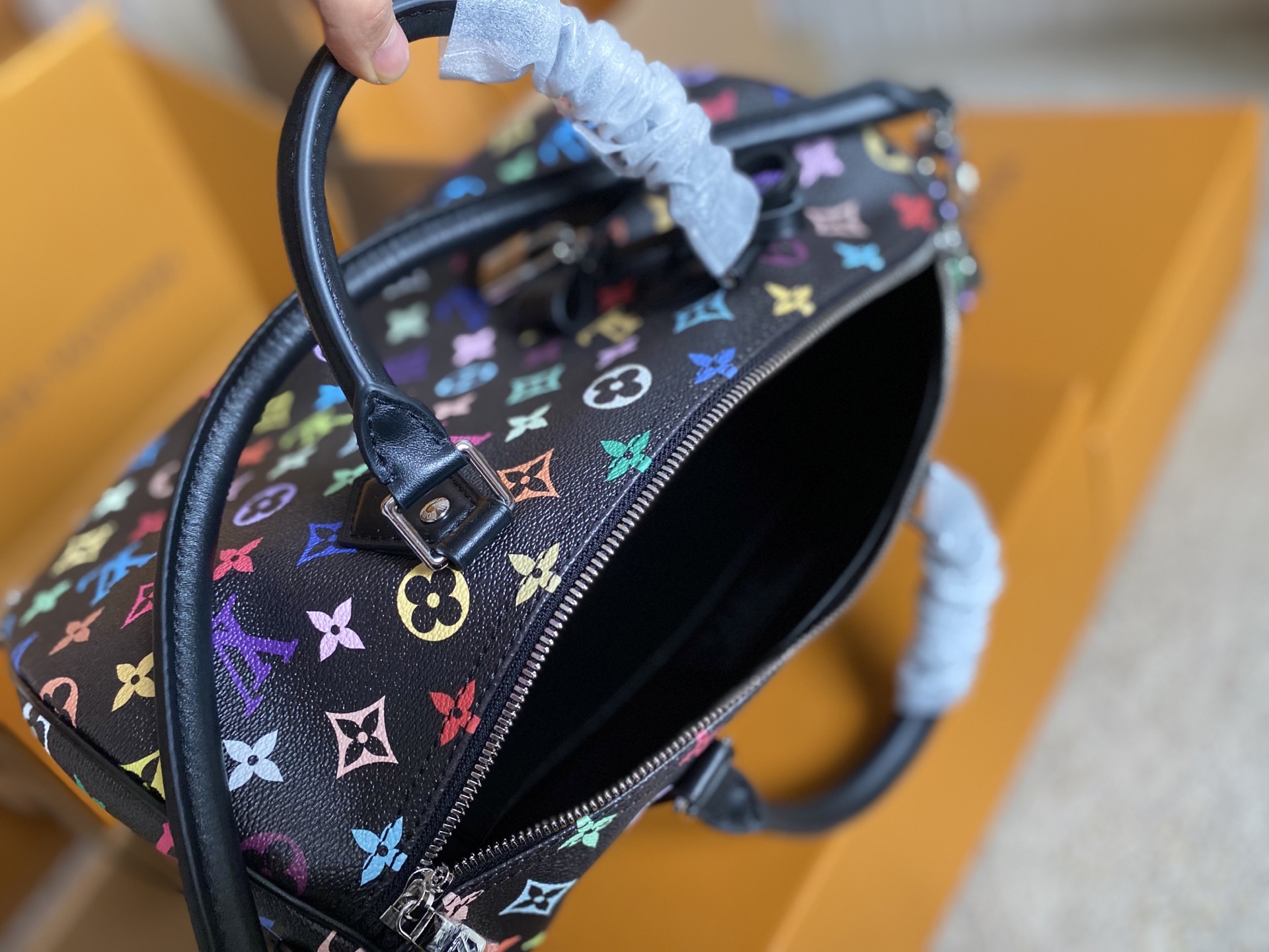 LOUIS VUITTON Speedy Soft 30 モノグラムマルチカラー 村上隆コラボ リイシュー ボストンバッグ ルイヴィトン