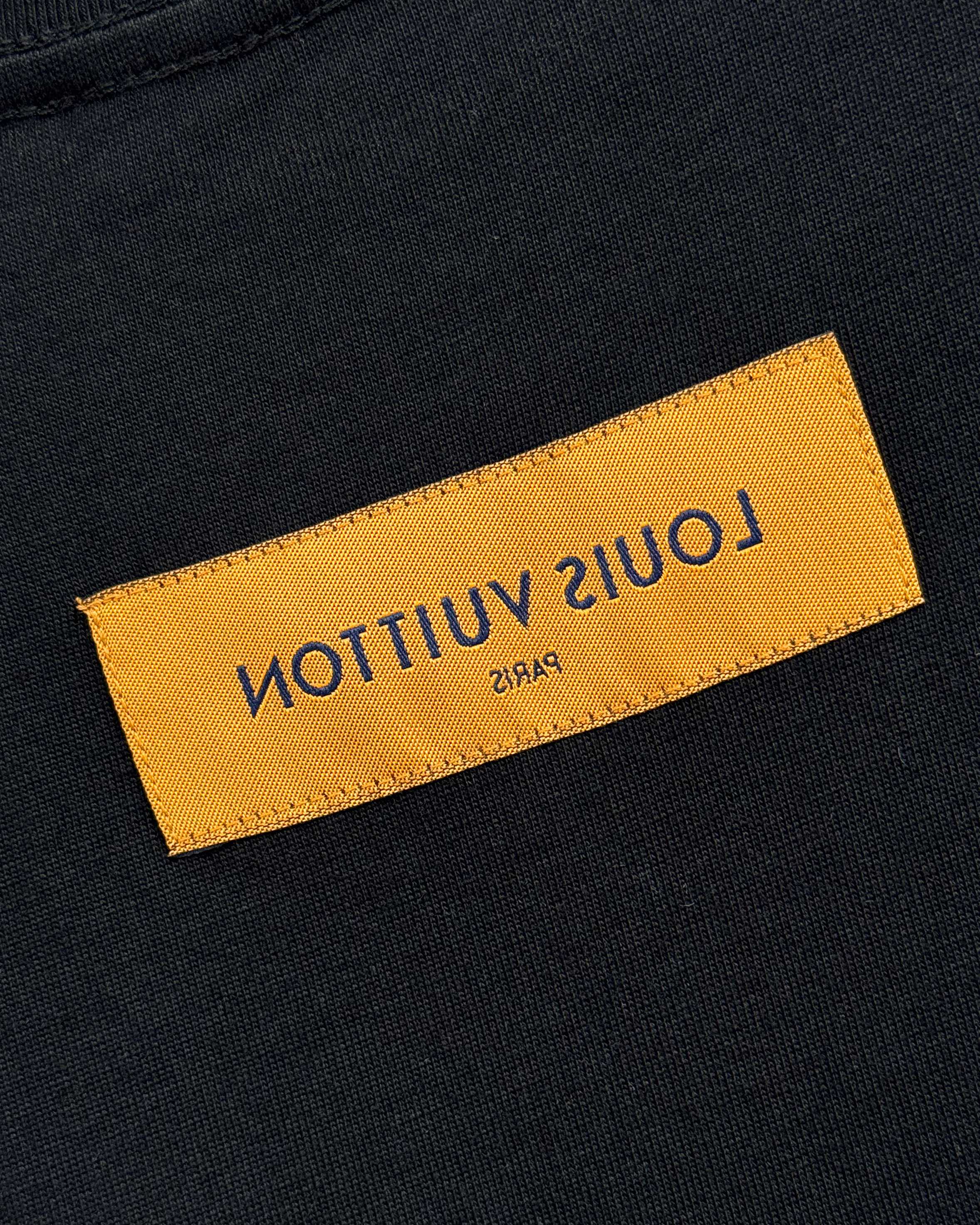 ルイ・ヴィトン エンボスロゴ カジュアル クルーネック 半袖Tシャツ