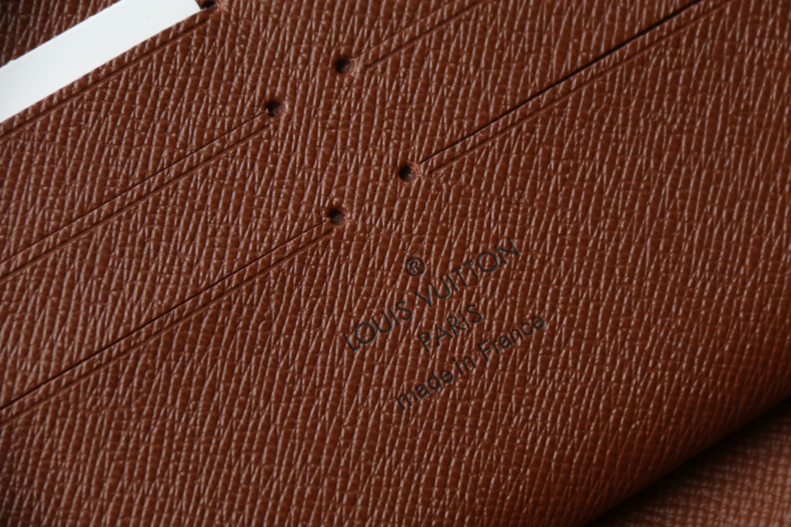 LOUIS VUITTON ジッピー・ウォレット モノグラム ブラウン ラウンドファスナー ロングウォレット