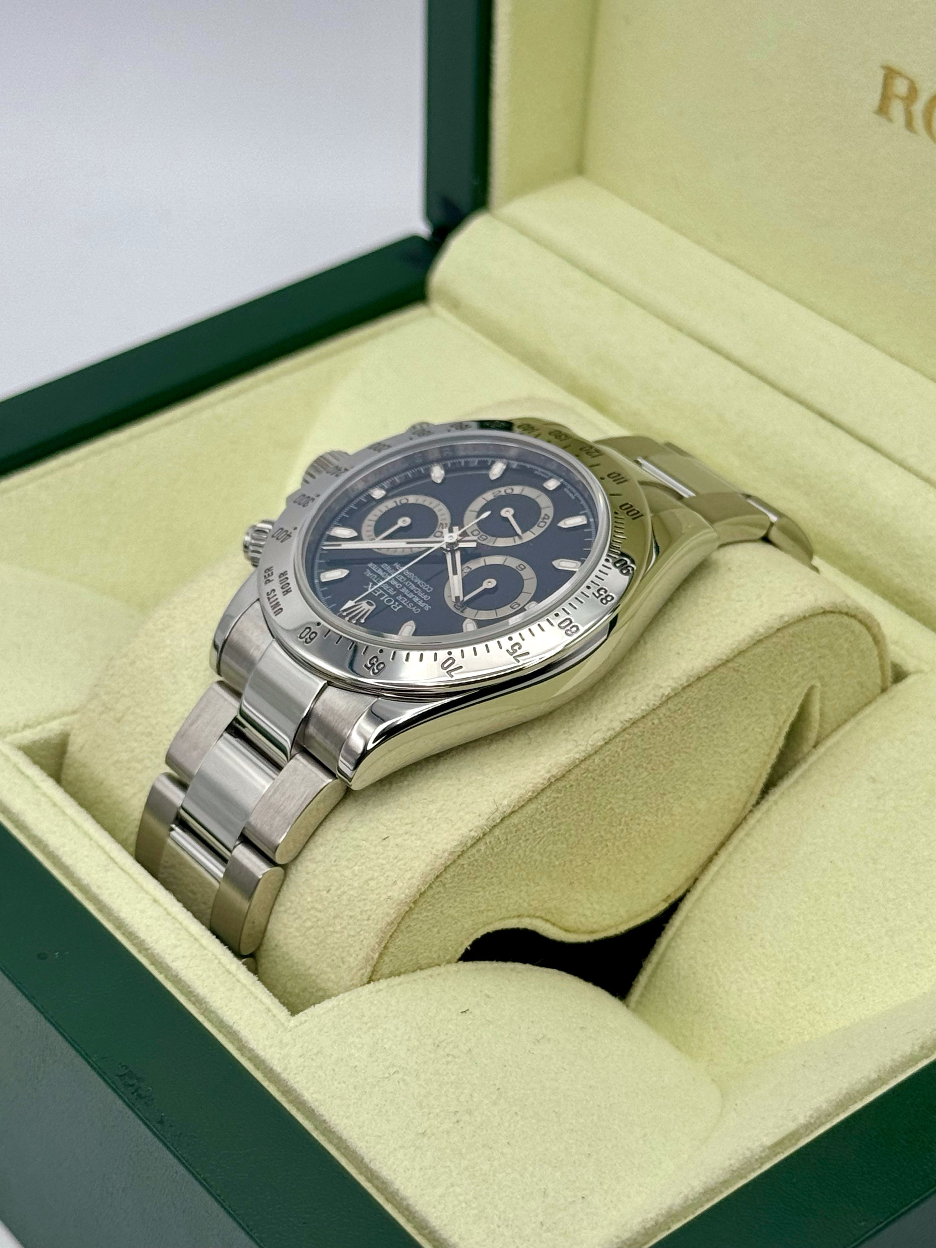2009 ロレックスデイトナ40mm 116520 ステンレススチール ブラックダイヤル