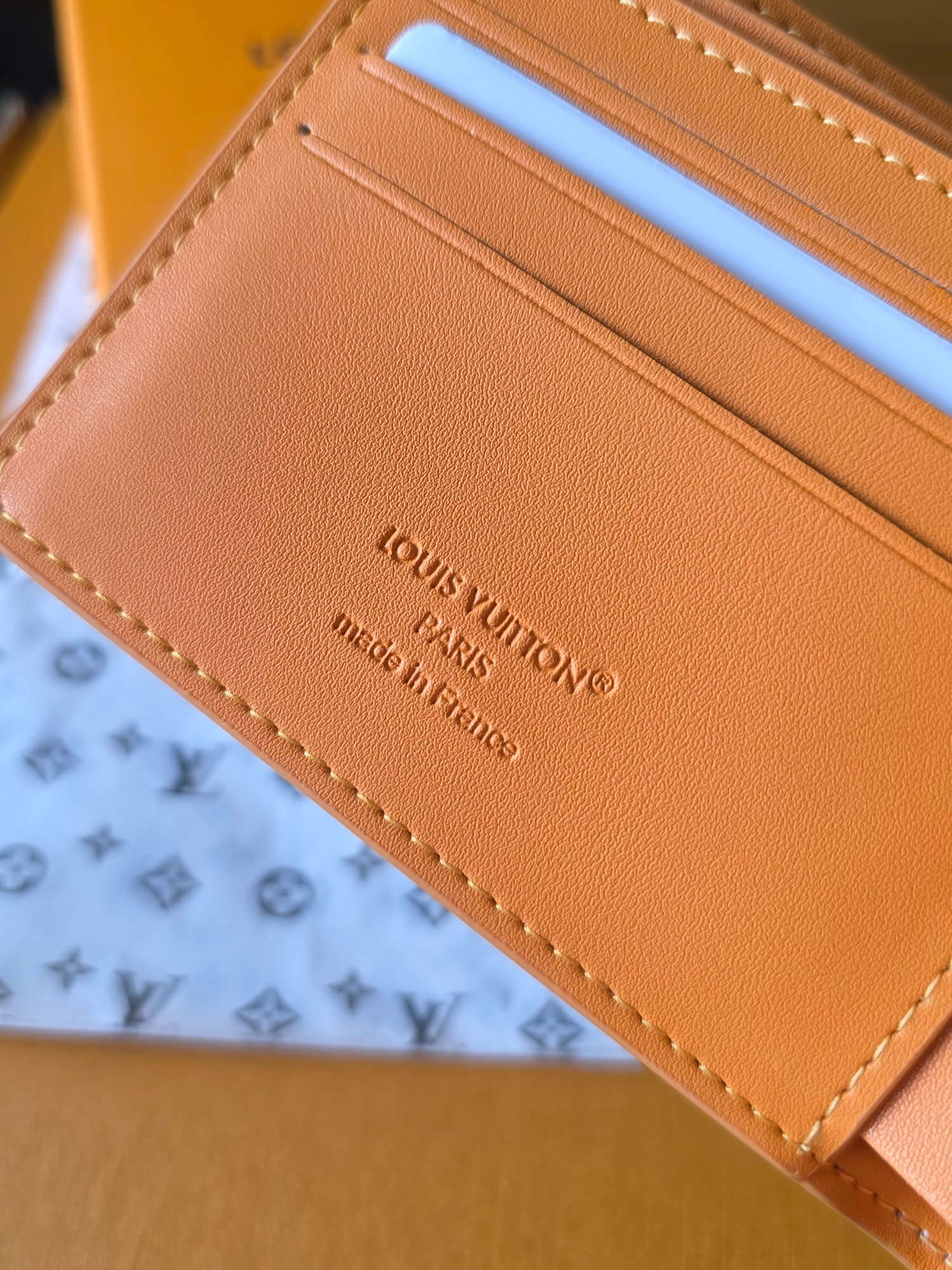 LOUIS VUITTON ポルトフォイユ・ミュルティプル ワックスドカーフスキン ターコイズブルー 二つ折り ウォレット