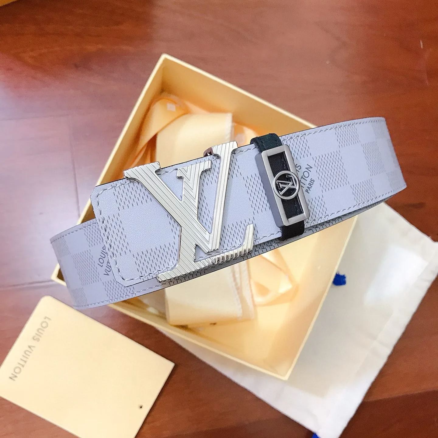 Louis Vuitton ソフトレザーシリーズ シルクスクリーン市松模様