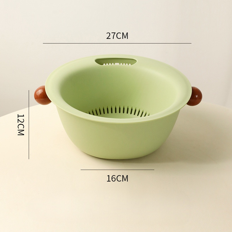 Colorful vegetable washing baskets