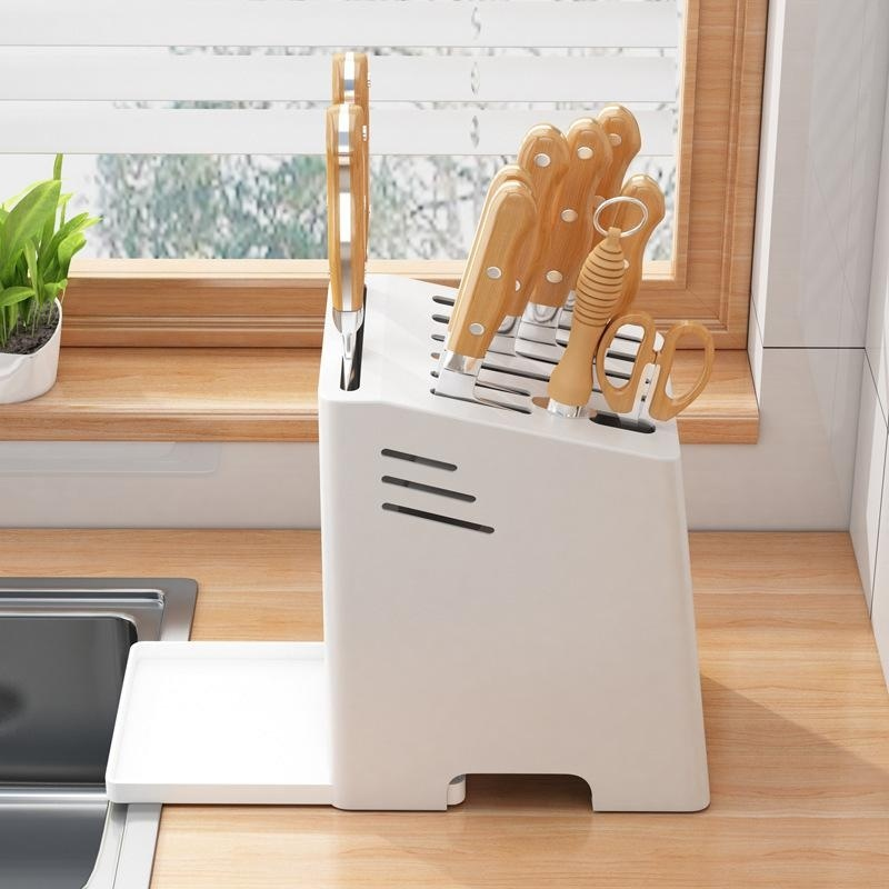 Multi-functional kitchen knife holder