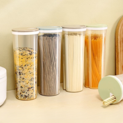 Round noodle storage container