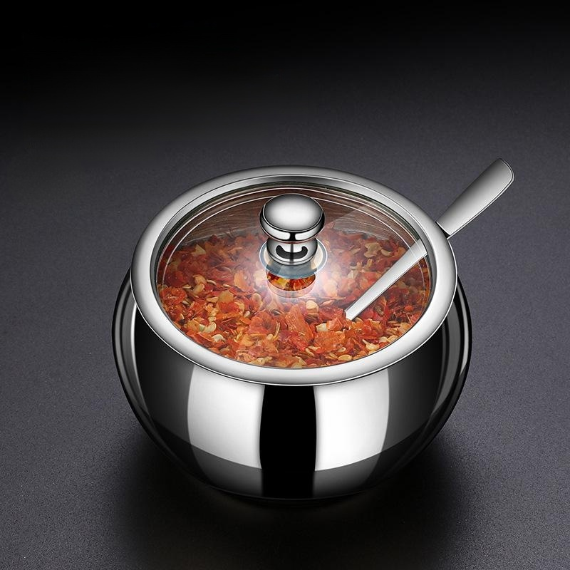 Stainless steel seasoning jars