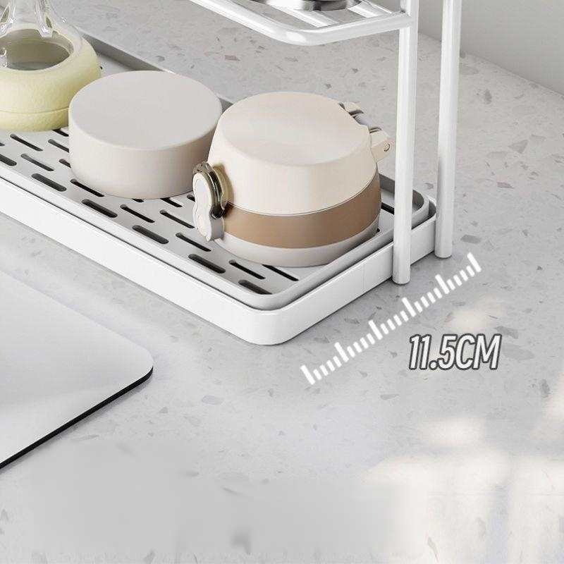 Multi-tiered cup holder in the kitchen