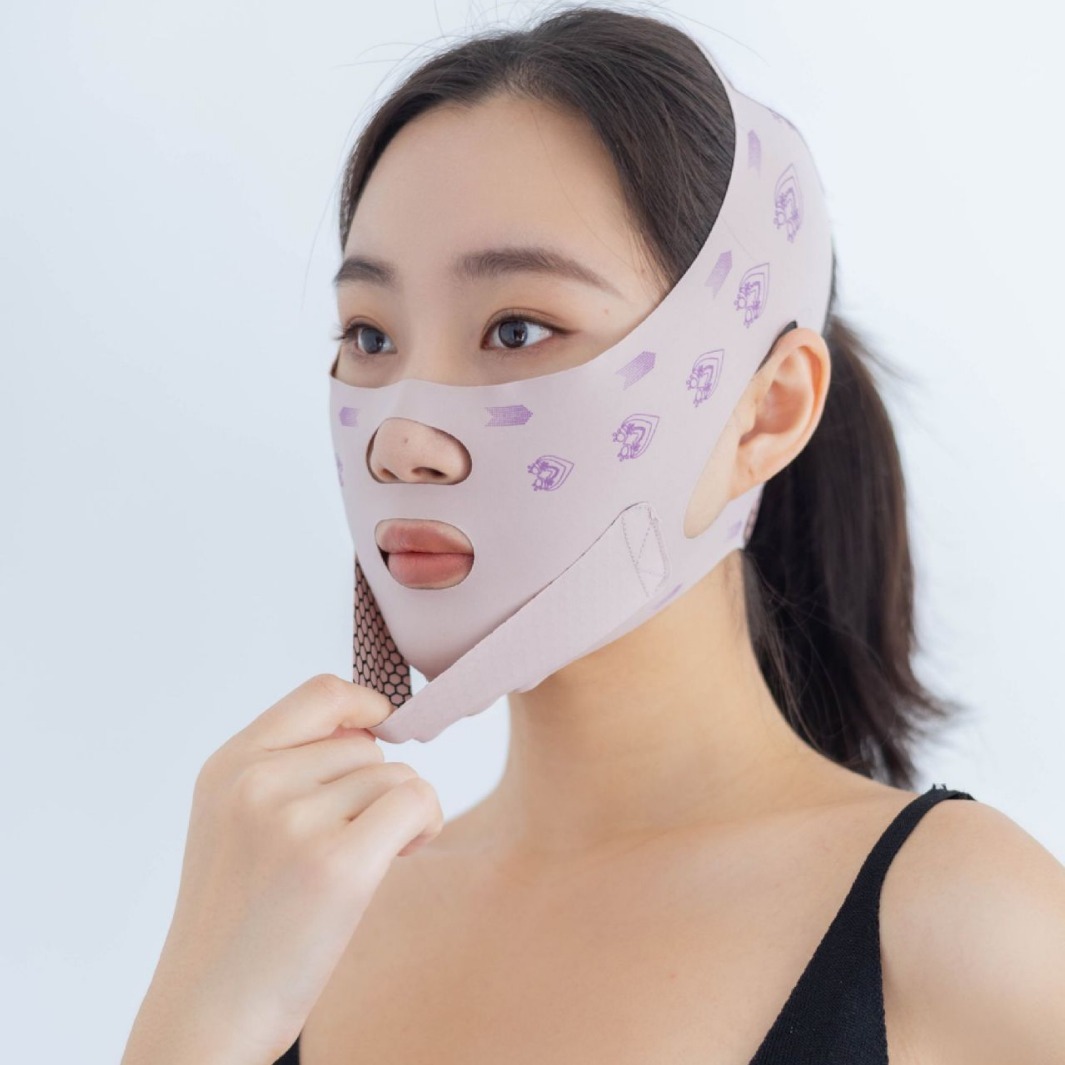 Anti-gravity V-face lifting sculpture