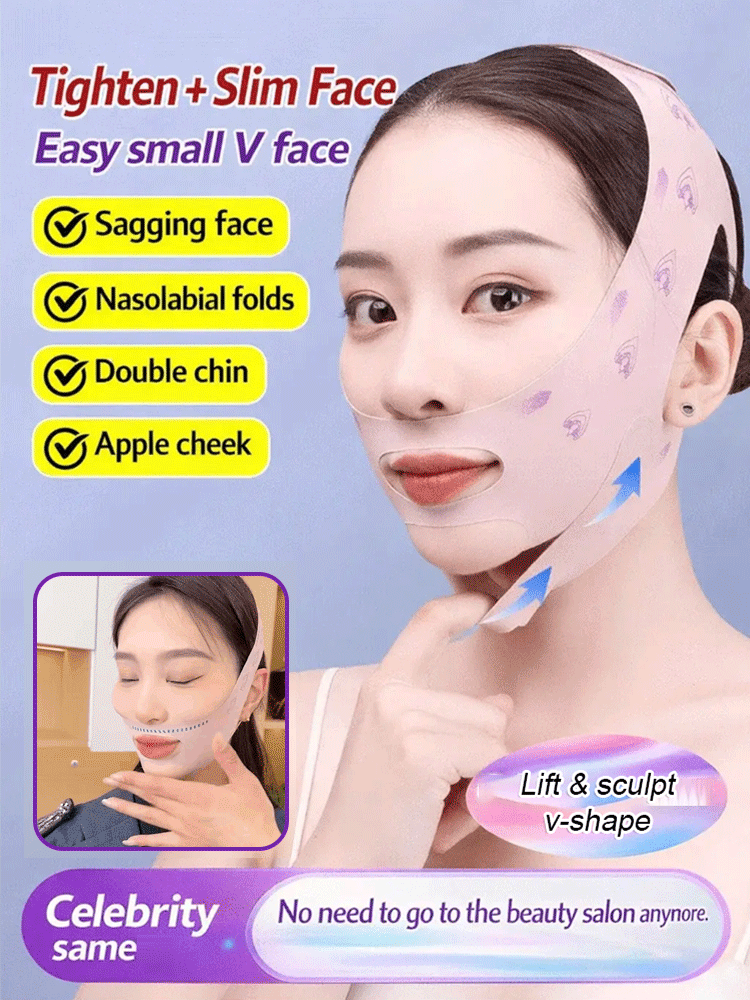 Anti-gravity V-face lifting sculpture