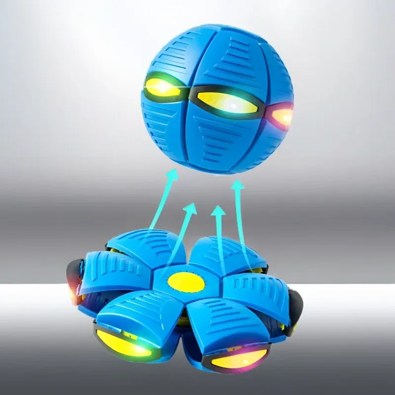 Kids Transforming UFO Disc Bouncing Ball Outdoor Sports Toy