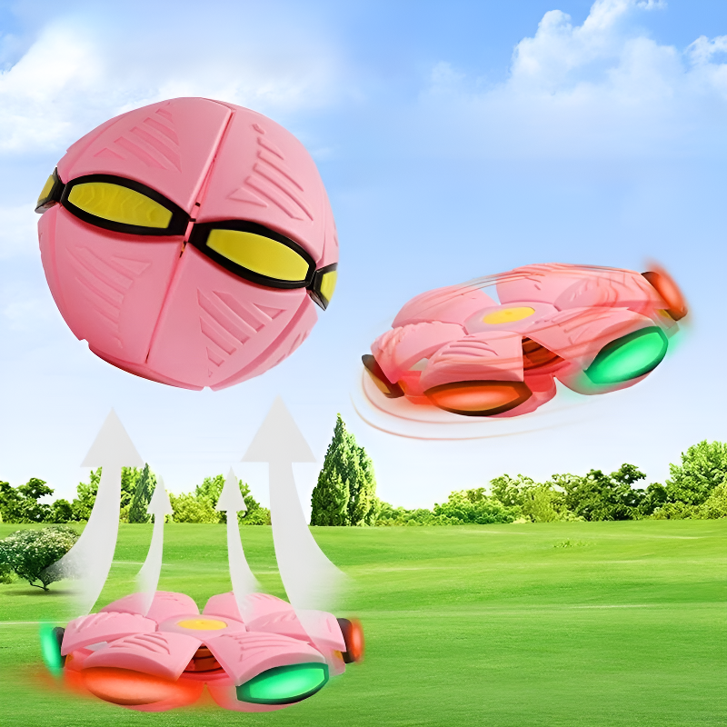 Kids Transforming UFO Disc Bouncing Ball Outdoor Sports Toy
