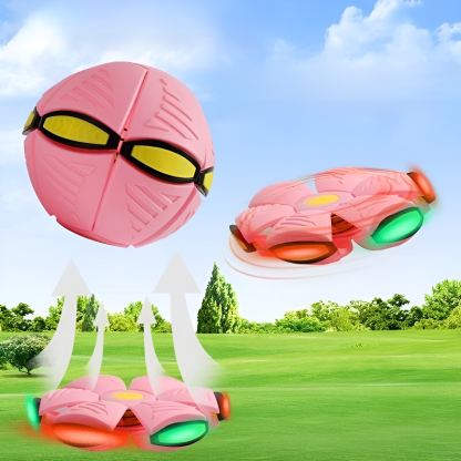 Kids Transforming UFO Disc Bouncing Ball Outdoor Sports Toy