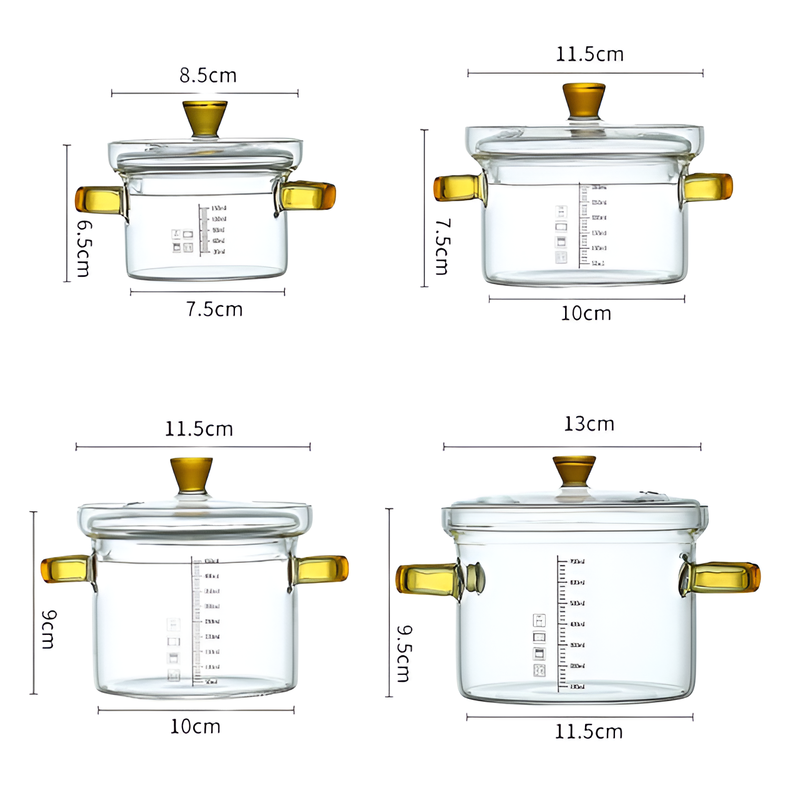 หม้อแก้วทนความร้อนสูงบอโรซิลิเกต