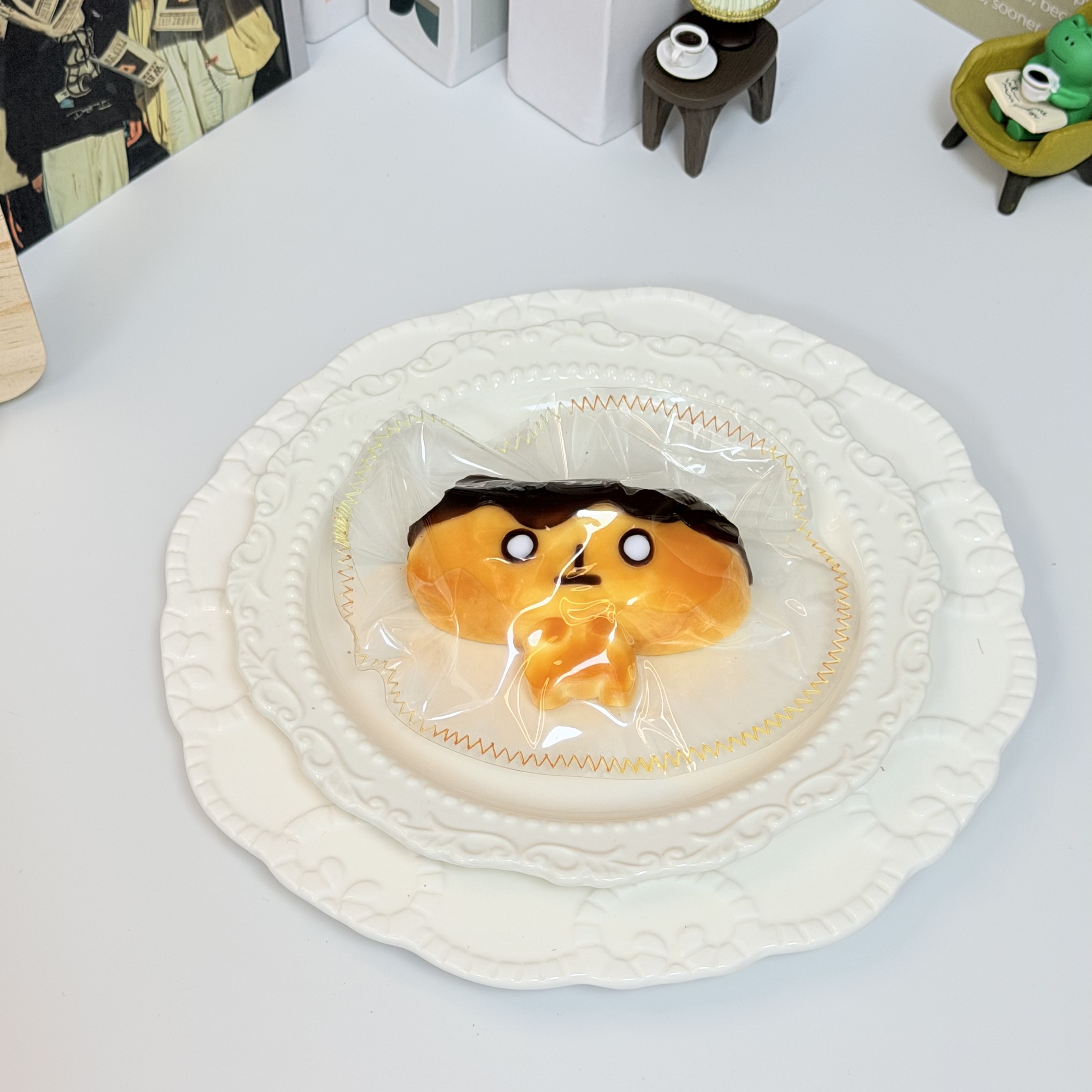 【泥っぽい感じ】ジイカワ  パン，押して潰せるおもちゃ，ストレス解消おもちゃ，食べられません.Squishy，Stress Relief Toy，high-quality handmade product. Not a food item.  A perfect gift.  